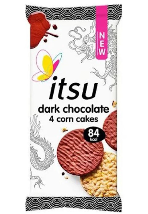 Itsu Dark Chocolate Corn Cakes - 68g