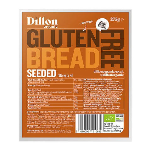Dillon Seeded Gluten Free Bread - 275g