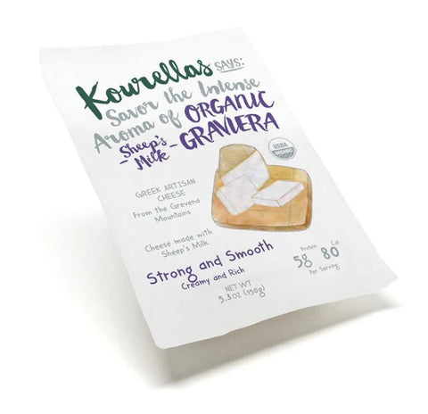 Kourellas Organic Sheep Milk Graviera - 150g