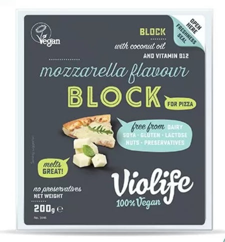 Violife Pizza Mozzarella Block Cheese 200g