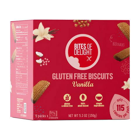 Bites of Delight Gluten Free Vegan Vanilla Biscuits 150g