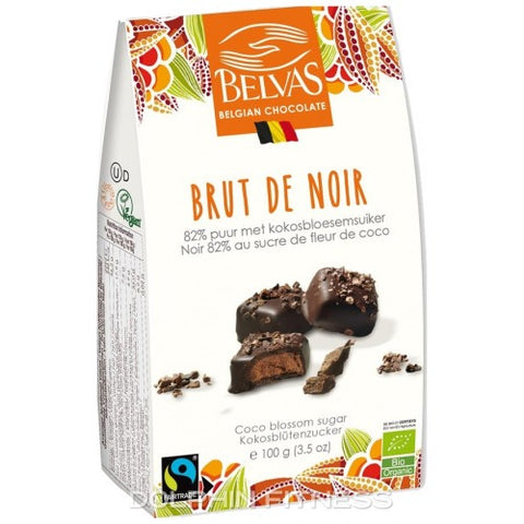 Belvas Organic Brut de Noir 82% - with coconut blossom sugar - 100g