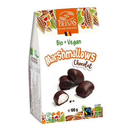 Belvas Belgian Marshmallows Dark Chocolate 100g