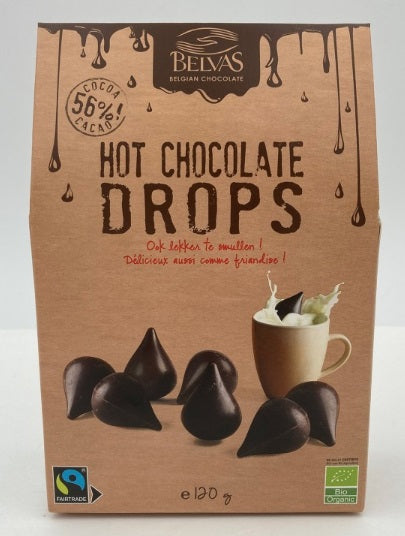 Belvas Belgian Hot Chocolate Drops 56% Kraft 120g