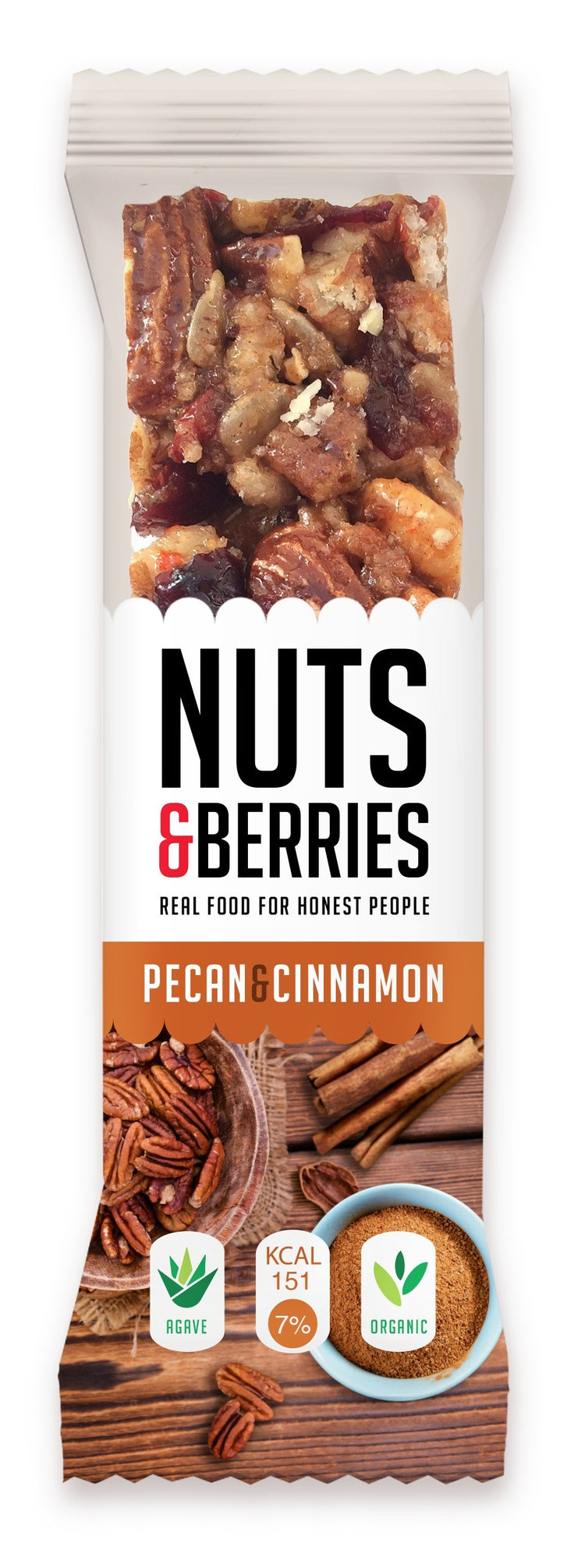 Nuts & Berries Organic Pecan & Cinnamon 30g