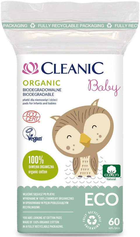 Cleanic Baby Eco Organic Cotton Pads 60pcs