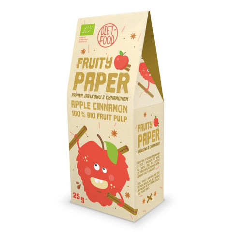 Diet Food Bio Paper Fruit Apple & Cinnamon - 25g