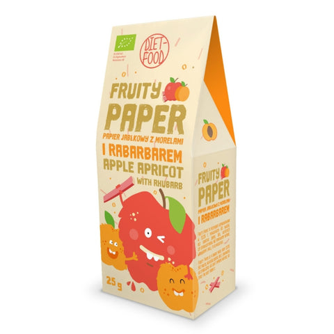 Diet Food Bio Paper Fruity Apple, Apricot & Rhubarb - 25g