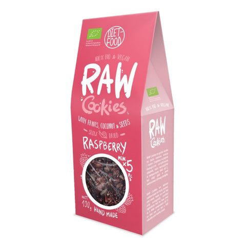 Diet Food Bio Cookies with Raspbery - 100g