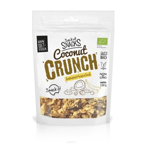 Diet Food Bio Coconut Crunch Banana & Hazelnut - 150g