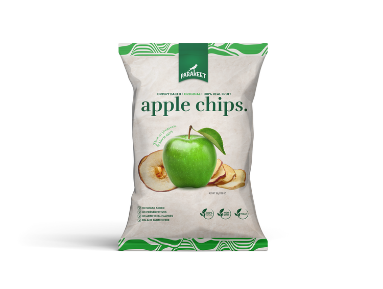 Parakeet 100% Natural Green Apple Chips 30g