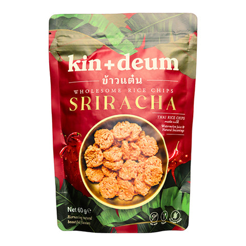 Kin + Deum Sriracha Wholesome Rice Chips - 60g