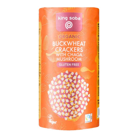 King Soba Buckwheat Crackers with Chaga Mushroom - 120g