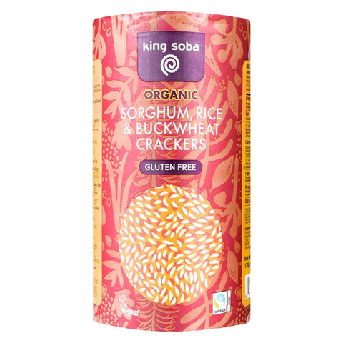 King Soba Sorghum, Rice & Buckwheat Crackers - 120g