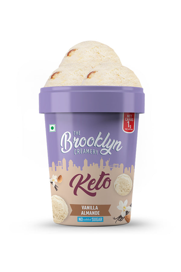 The Brooklyn Keto Vanilla Almond Ice Cream 450ml