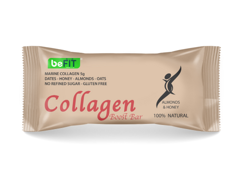 Be Fit Collagen Boost Bar Almonds & Honey - 45g