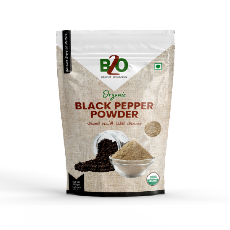B2O Organic Black Pepper Powder 200g