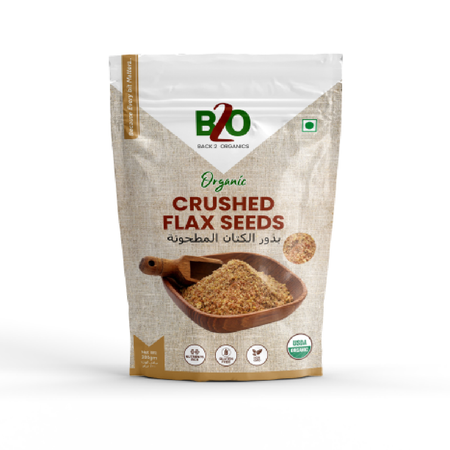 B2O Organic Crushed Flaxseeds 200g
