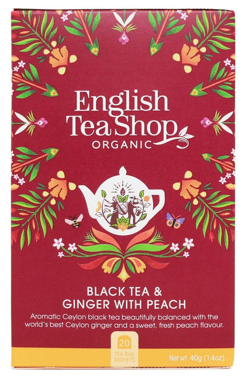 English Tea Shop Black Tea & Ginger with Peach