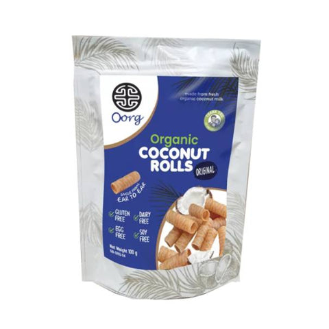 Oorg Organic Coconut Rolls Original - 100g