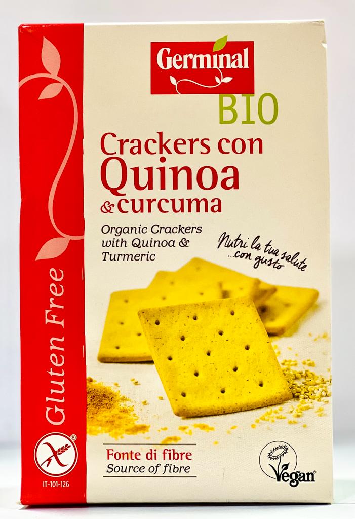 Germinal Organic Gluten Free Turmeric Crackers with Quinoa Flour 175g