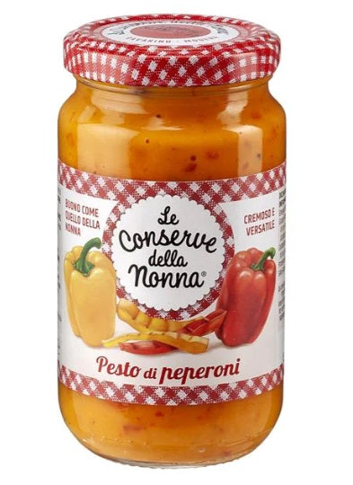 Le Conserve Della Nonna Sweet Red and Yellow Grilled Pepper Pesto 190g