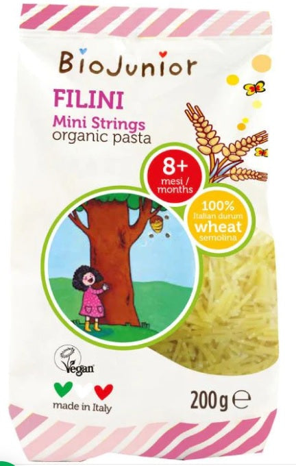 Biojunior Organic Pasta Mini Strings 200g