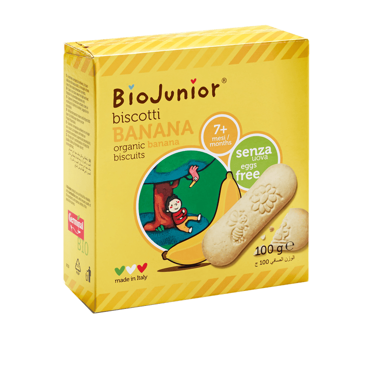Biojunior Organic Banana Biscuits 100g