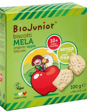 Biojunior Organic Apple Biscuits 100g