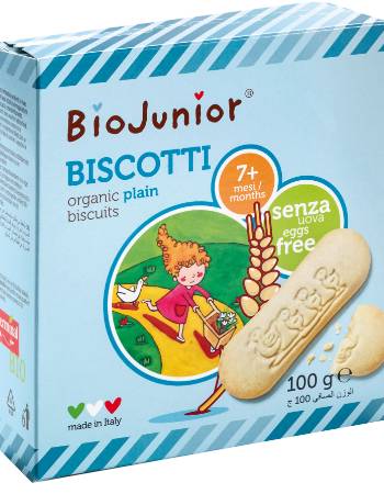 Biojunior Organic Plain Biscuits 100g