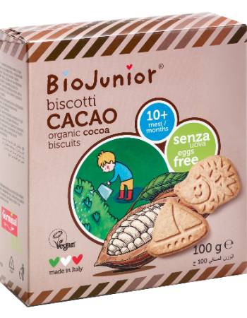 Biojunior Organic Cacao Biscuits 100g