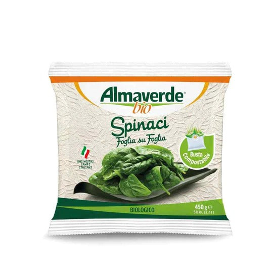 Almaverde Bio Organic Frozen Spinach Leaf 450g