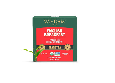 Vahdam Organic English Breakfast Tea 15bags