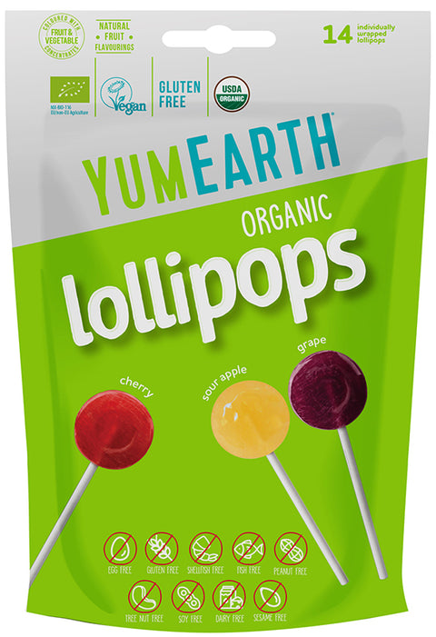 Yum Earth Organic Sour Pops 14Pcs  85g
