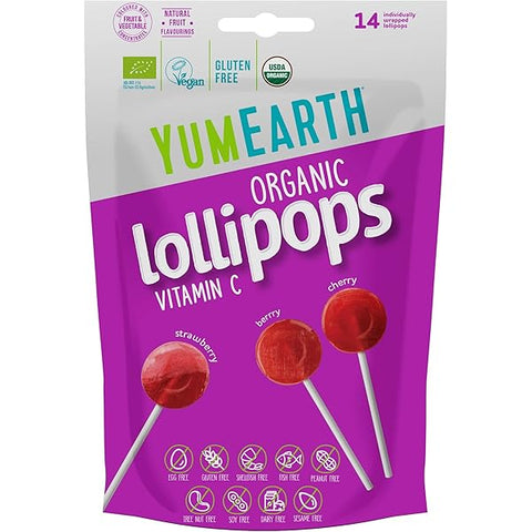 Yum Earth Organic Fruit Pops Vitamin C 14Pcs 87g