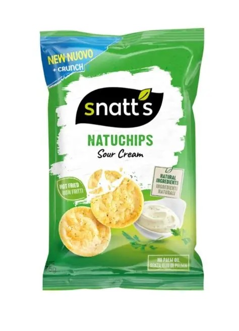 Snatts Natuchips Sour Cream - 75g