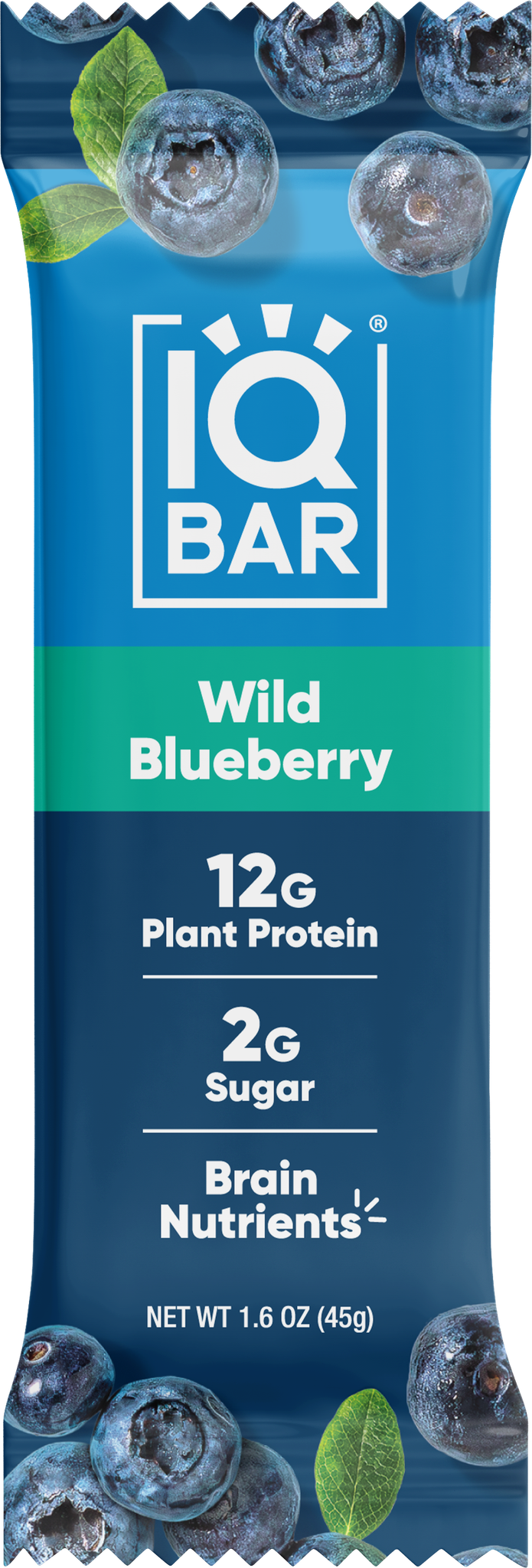 IQ Bar Wild Blueberry 45g