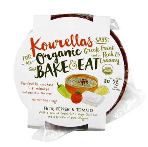 Kourellas Organic Greek Bake and Eat Feta Ceramic 110g