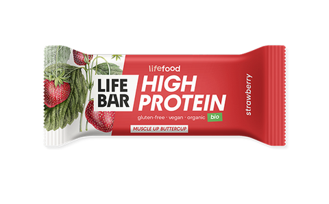 Life Food Organic Life Bar Protein Strawberry - 40g