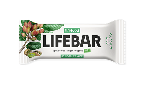 Life Food Organic Life Bar Chia Pistachio raw - 40g