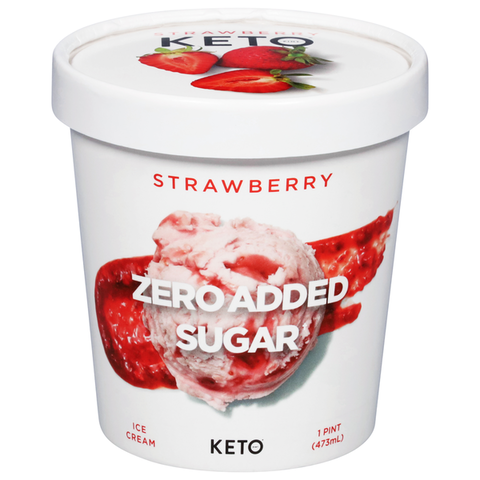 Keto Strawberry Ice Cream 473ml