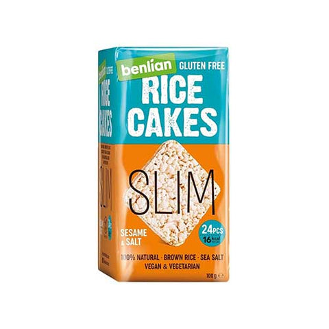 Benlian Gluten Free Rice Cakes Slim Sesame & Salt 100g