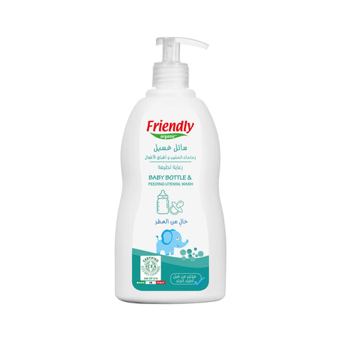 Friendly Organic Fragrance-Free Baby Bottle & Feeding Utensil Wash Clear 500ml