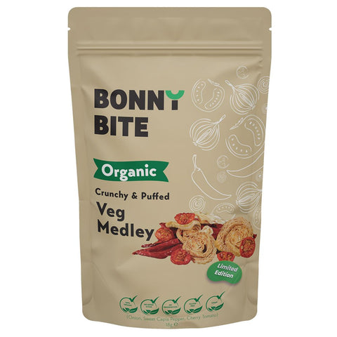 Bonny Bite Crunchy & Puffed Veg Medley - 18g