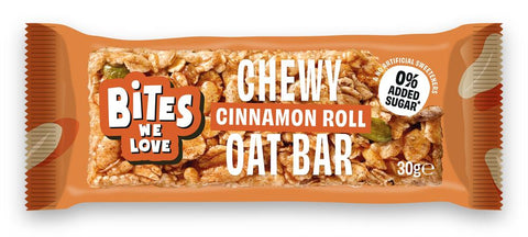 Bites We Love Cinnamon Roll Chewy Oat Bar - 30g