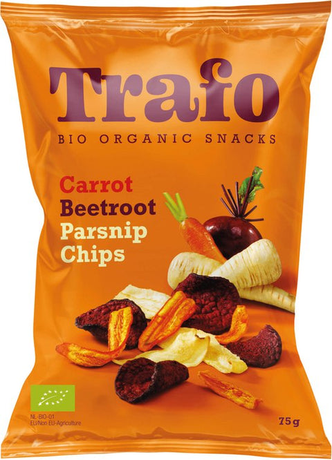 Trafo Vegetable Crisps Carrot, Beetroot, Parsnip Chips