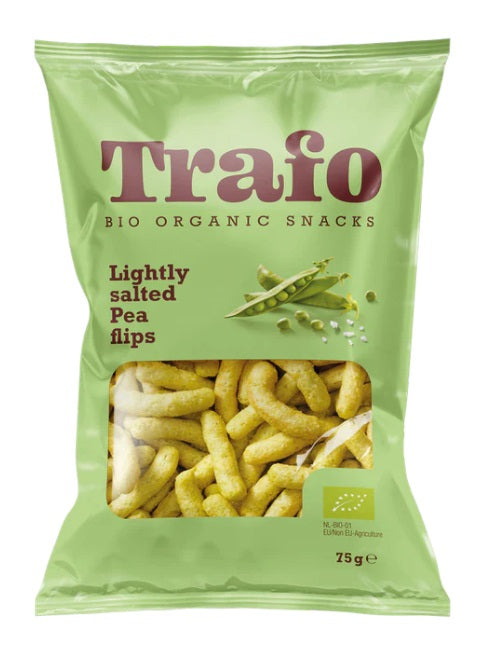 Trafo Organic Pea Flips Lightly Salted 75g