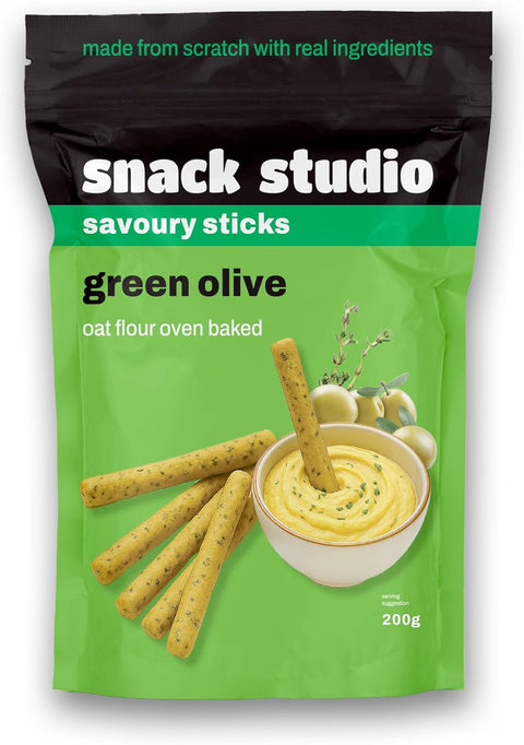 Snack Studio Green Olive Savory Sticks - 200g