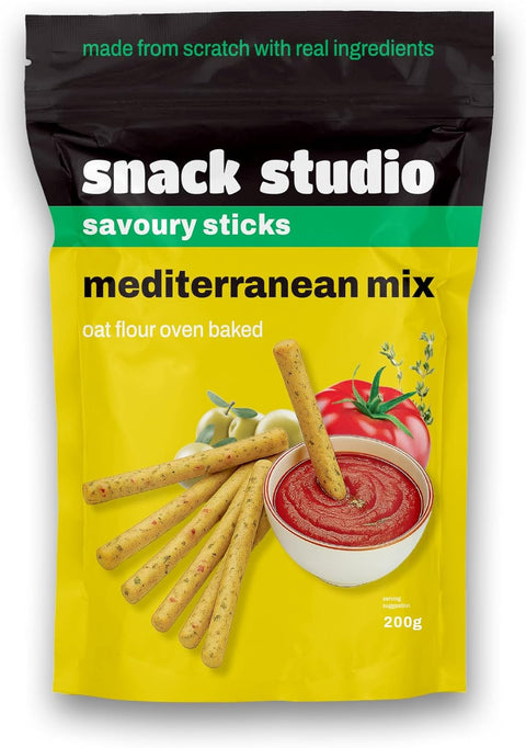 Snack Studio Mediterranean Mix Savory Sticks - 200g
