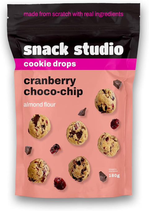 Snack Studio Cranberry Choco-chip Cookie Drops - 180g